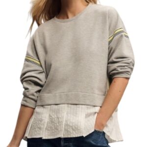 Maeve Stripe Tape Twofer Blouse Size XS